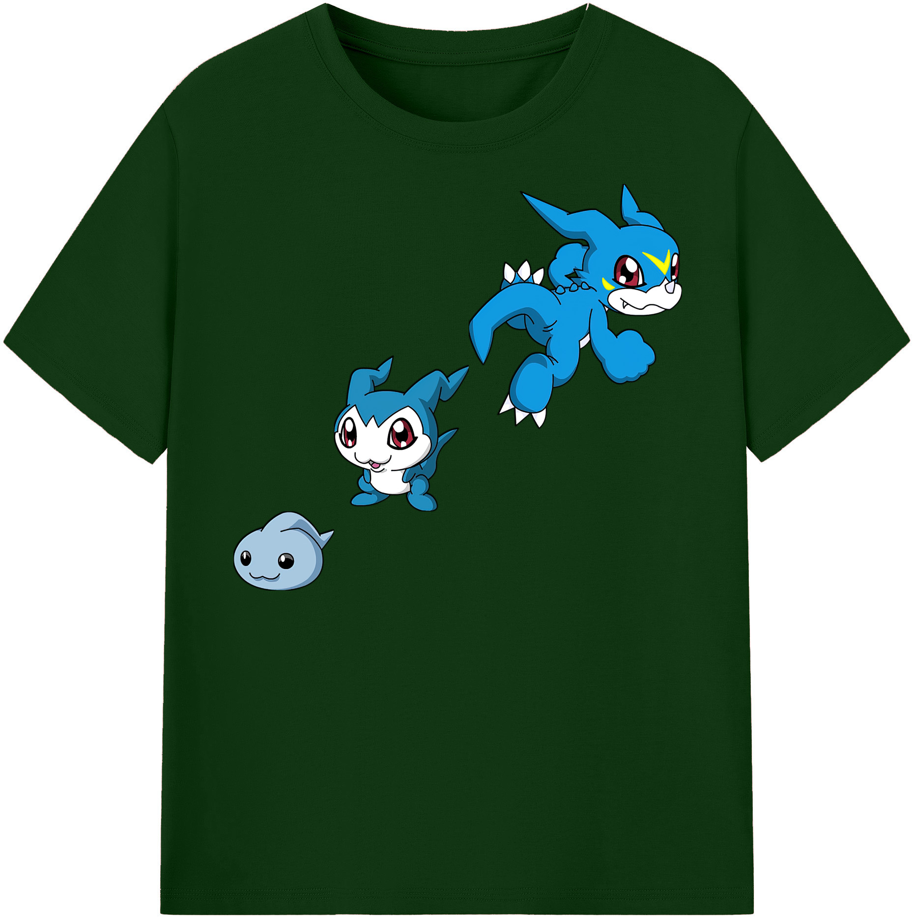 （画像用） Digimon デジタルモンスター/デジモン 綿100％半袖Tシャツ（フロントプリント）